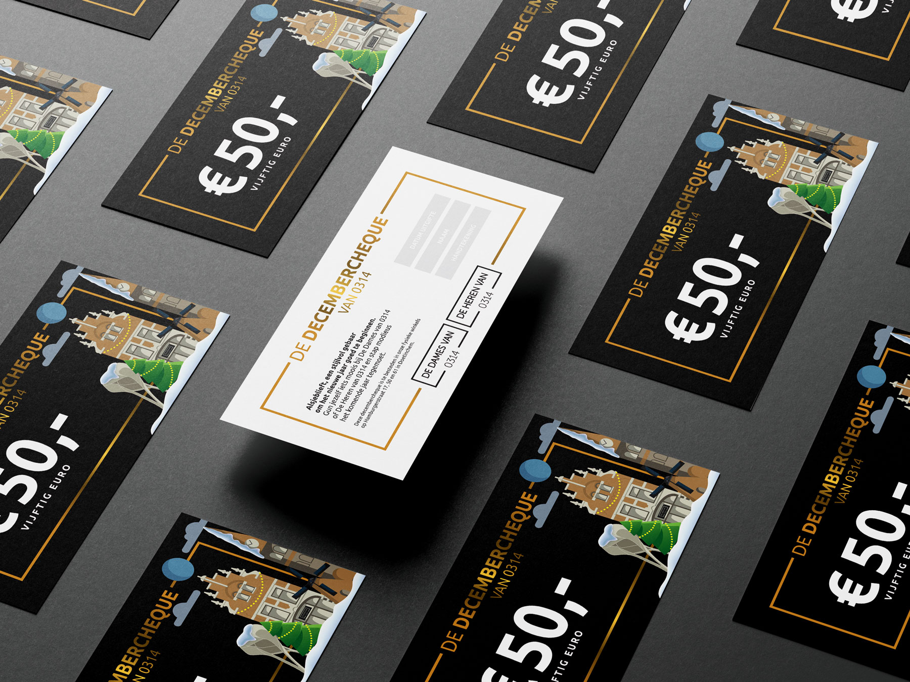 De Heren Dames van 0314 Decembercheque
