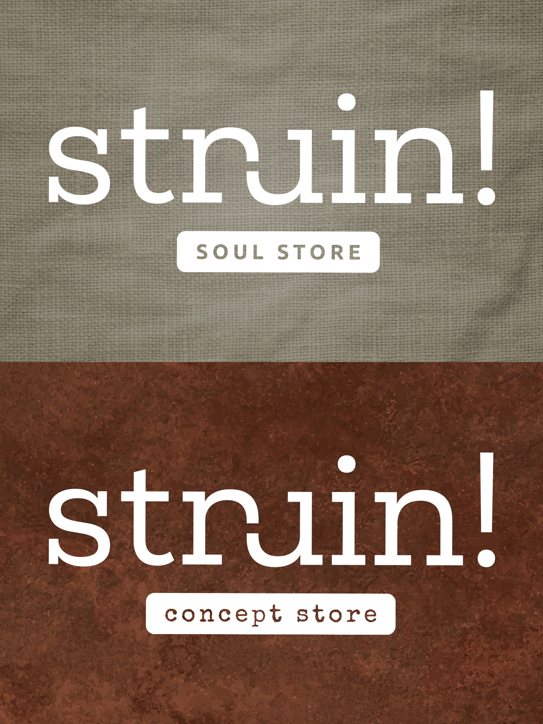 Logo Struin! Soul Store en Struin! Concept Store Logo Struin! Soul Store en Struin! Concept Store